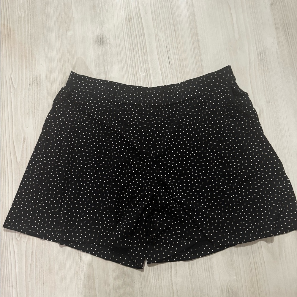 J. Jill High Waist Wearever Collection Black with white dots